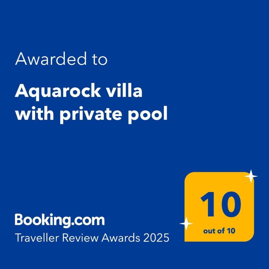 Aquarock Villa With Private Pool Prassas Exterior foto